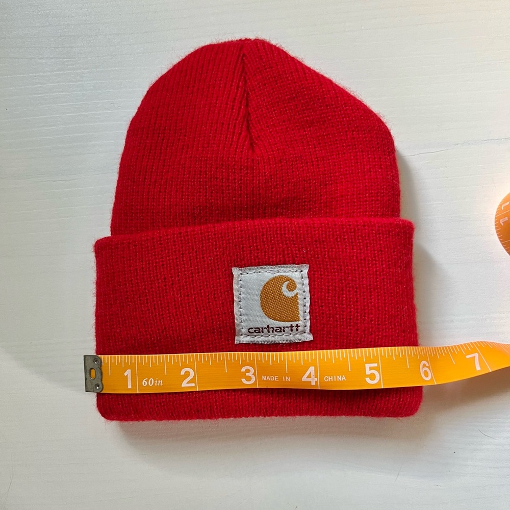 Carhartt Red Toddler Baby Beanie - Picture 4 of 4